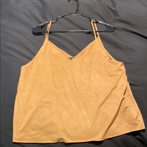 Forever 21 Camel Suede Tank Top in Size XL - Picture 3 of 5